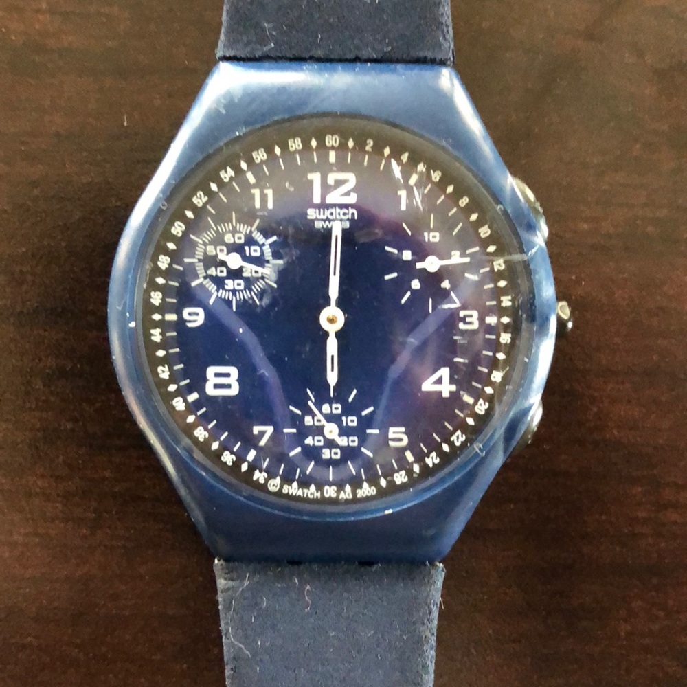 Swatch Thincro Outrage SUYN100 watch - Picture 1 of 4